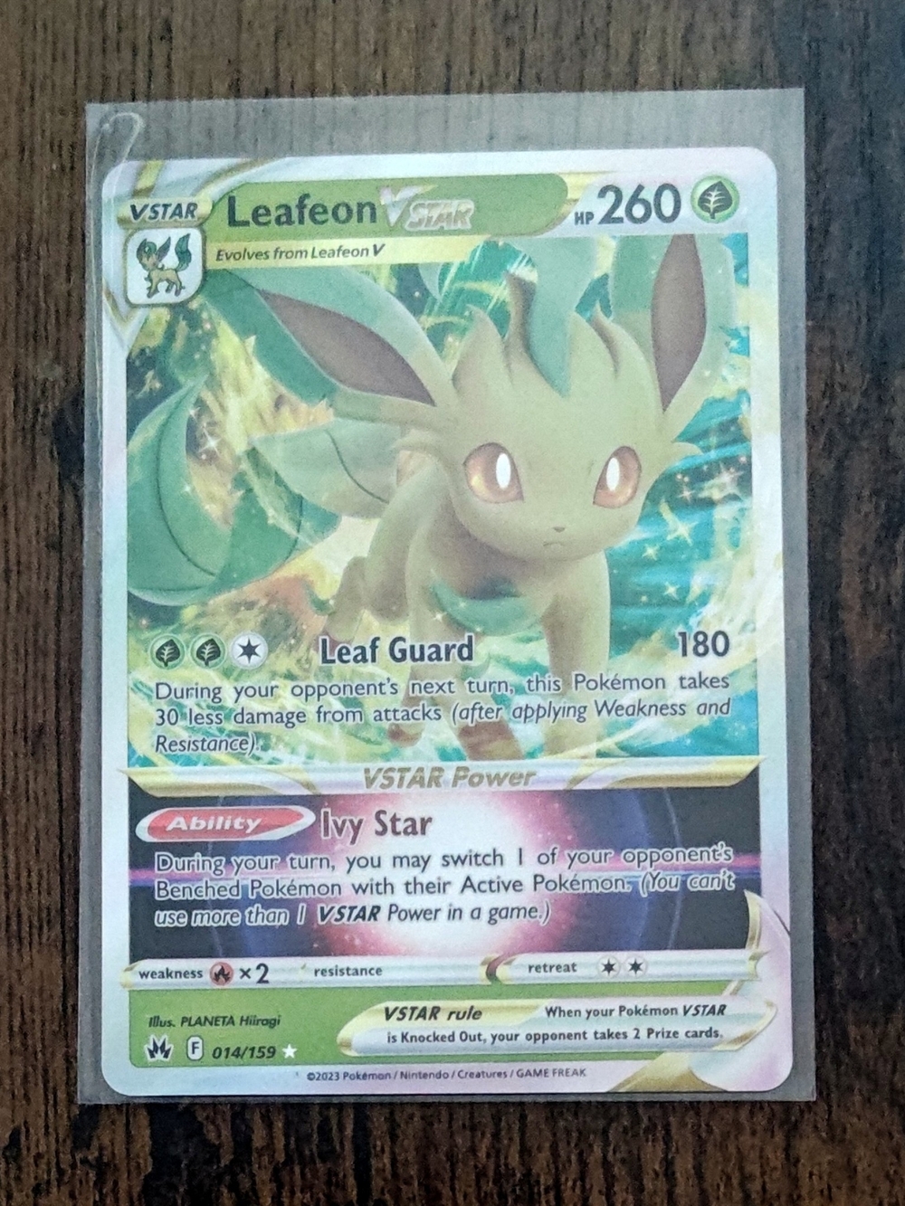 Holo Leafeon VSTAR (14/159) Pokémon Trading Card - Mint